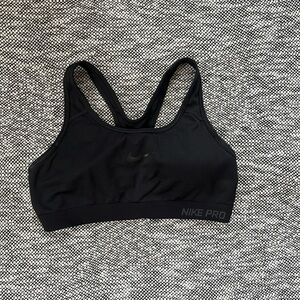 Nike black sports bra
